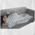 thumbnail image 6 of Animal Soft Flannel Fleece Throw Blanket, Cartoonwith Hand Drawn Hearts and Stars, Cozy Plush for Indoor and Outdoor Use, 70" x 90", Baby Blue Cinnamon White, by Ambesonne, 6 of 6