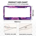 thumbnail image 7 of Aluminum License Plate Frame 2 Pack Car Exterior Accessory Car Tag Holder for Front Rear Plates Cars Decor Lavender Bohemian Pattern, 7 of 7