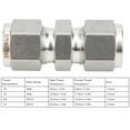 thumbnail image 1 of Loewten Raccord de Compression en Acier Inoxydable, Adaptateur de Tube de Compression, Réducteur à Double Embout Droit pour Fabrication de Navires Industrie Pharmaceutique, 1 of 8