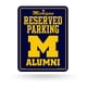thumbnail image 1 of Rico Industries Ncaa Michigan Wolverines Letrero De Estacionamiento De Metal De 8.5 X 11 Pulgadas, Ideal Para Hombre, Cueva, Dormitorio, Oficina, Hogar, Decoración, 1 of 4