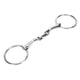 thumbnail image 5 of Brocas de caballo con junta tórica, broca de boca de caballo de acero inoxidable pulido con enlace Flexible para entrenamiento de carreras de caballos, 5 of 8