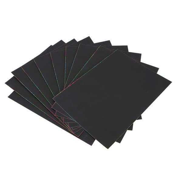 10-Pack DIY Scratch Art Paper Set for Unique Paint & Draw Adventures Unleash Creativity