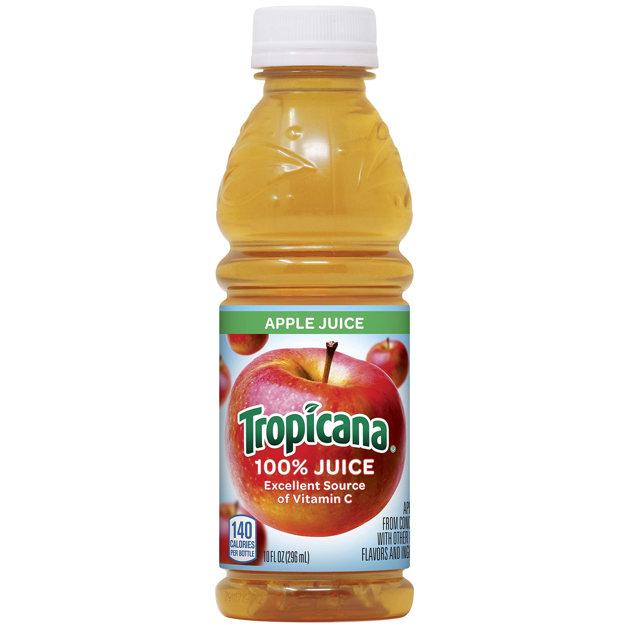 Tropicana 100% Juice, Apple CM31&nbsp;Juice, 10 fl oz (Pack of 24