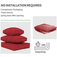 thumbnail image 5 of MRUAKA Outdoor Cushions for Patio Furniture Replacement, Patio Furniture Cushions, Deep Seat Patio Cushions, Patio Seat Cushions for Outdoor Sectional (Red), 5 of 8