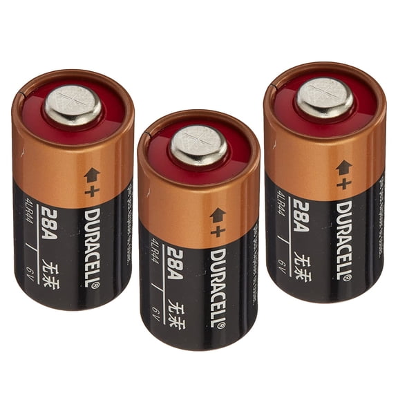 3x Duracell 28A 6V Battery Compatible with V4034PX, 4LR44,PX28A, 476AF, 476A