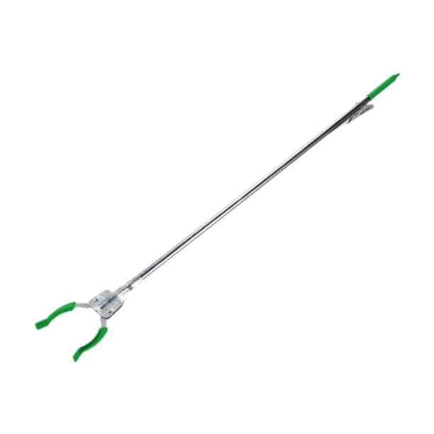 Pinza de agarre para basura, ayuda para alcanzar objetos, acero inoxidable, multiusos y conveniente. Verde