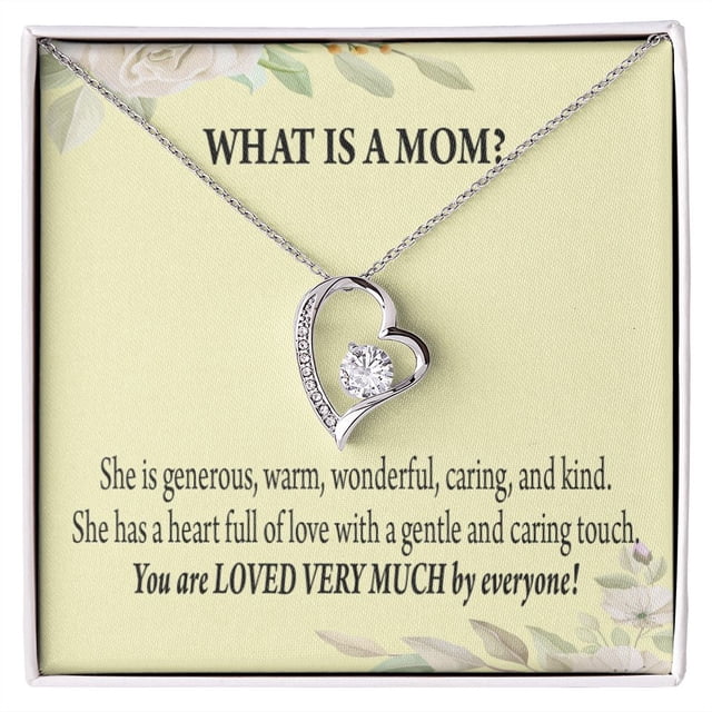 Pour Maman Ce Qui Est Maman pour Toujours Collier w Message Card