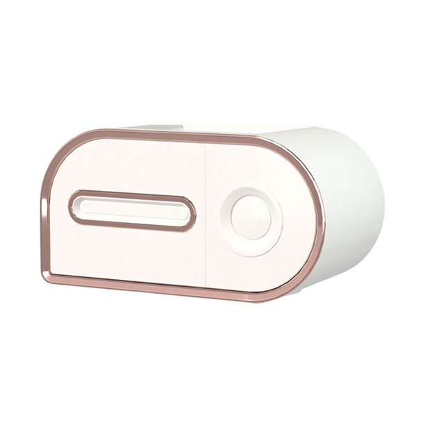 Caja de pañuelos faciales moderna cubierta servilleta soporte de papel caja decoración montada en la pared ABS blanco Sunnimix Caso de tejido