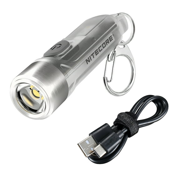 Nitecore TIKI GITD OSRAM P8 LED Rechargeable Keychain Flashlight, 300 Lumens, Bl