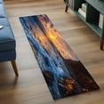 thumbnail image 3 of Beach Reef 2'x6' Runner Rugs for Hallway Kitchen Bedside Non Slip Washable, Beach Sunset Ocean Waves Natural Scenery Entryway Rug Runners with Rubber Backing, Long Carpet Runner for Laundry Room, 3 of 8