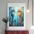 thumbnail image 2 of Diamond Art Kit for Adults, Blue Orange Seahorses Ocean Scene Diamond Painting for Adults Beginners, 5D DIY Diamond Art Painting Kits, Colorful Diamond Painting Craft for Home Decor 12x16, 2 of 7