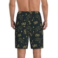 thumbnail image 4 of Lsque Golden line fox Mens Sleep Pajama Shorts,Short Pajama Pants, Cotton Ultra-Soft Knit-XX-Large, 4 of 9