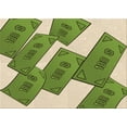 thumbnail image 1 of Ahgly Company Indoor Rectangle Patterned Slime Green Area Rugs, 7' x 10', 1 of 6
