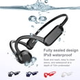 thumbnail image 4 of Cateissary Auricular de conducción ósea IPX8, resistente al agua, a prueba de sudor, auriculares dinámicos, manos libres, auriculares deportivos, Cables de audio/vídeo Rojo, 4 of 6