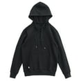 thumbnail image 2 of Handshe Men's Casual Solid Color Drawstring Hooded Long - Sleeve Jacket, 2 of 5