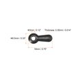 thumbnail image 2 of Unique Bargains Frame Turn Button, 3/4' Metal Ridged w Screws for Hanging Pictures, 30 Pcs (Black), 2 of 3