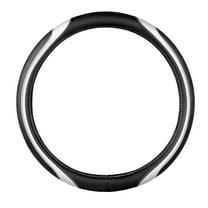 Custom Accessories White Black Sport Steering Wheel Cover