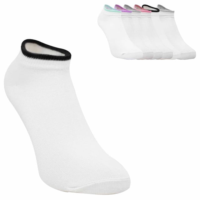 Tin Corto Fruit Of The Loom para Mujer, C8298 Blanco Sin Felpa Unitalla Paquete con 7 Pares