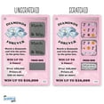 thumbnail image 3 of My Scratch Offs Diamonds Forever "Will You Be My Maid of Honor?" Lottery Replica Scratchers Scratch Off Ticket Pink, 1 Pack, 3 of 4