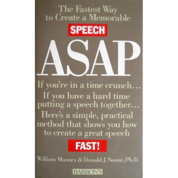 Pre-Owned Asap: Fastest Way to Create a Memorable Speech Paperback