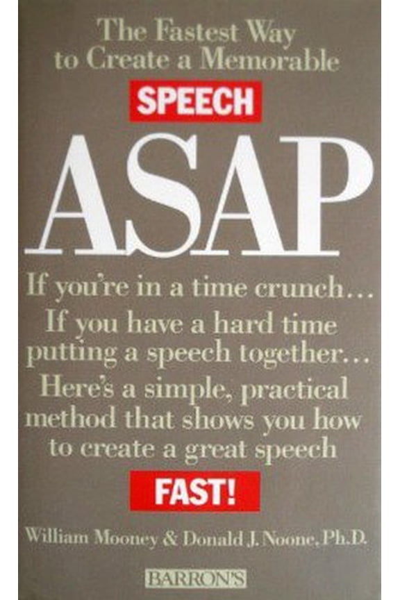Pre-Owned Asap: Fastest Way to Create a Memorable Speech Paperback