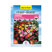 Ferry-Morse 480MG Zinnia Mini-Zini Mixture Annual Flower Seeds Full Sun