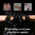 thumbnail image 6 of Kieccall Breathable Mesh Half Finger Gloves for Gym Yoga Cycling Weight Lifting Anti Callus Fitness Gear, 6 of 7