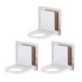thumbnail image 4 of Soporte para botella de gel de ducha, estante para champú para baño, almacenamiento de pared, color blanco, 6 piezas, 4 of 6