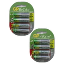 GP Recyko AA Rechargeable Batteries 2 Packs of 4 Batteries