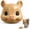Brown, variant on Squirrel Head Feeder, Funny Animal Face Hanging Feeder for Outdoor Garden | Big Mask Style Wildlife Feeding Station, Novelty Mouse Design, Easy-Fill Backyard Patio Decor, Weather-Ready Gift