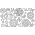 thumbnail image 2 of The Coloring Table - Mandala Design - Set of 2 Pillowcases - Fabric Coloring Pillowcases - Colorable Designs – Washable and Reusable – Coloring Activity for Children and Adults, 2 of 6