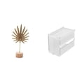 thumbnail image 1 of Escultura Nórdica Abstracta De Hoja De Metal Con Caja De Almacenamiento De Acrílico, Adorno Creativo Moderno Y Soporte De Papel De Seda Montado En La Pared Para Decoración Del Hogar., 1 of 8