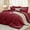 Burgundy Red-Cal King(104"x 96"), variant on 7 Pieces Queen Comforter Set Soft Bed In A Bag Size All Season Bedding With Flat Sheet Fitted Pillowcases & Shams Mustard Yellow