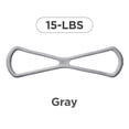 thumbnail image 1 of Linnome Figure eight Elastic Band Exercise Bands for Women TPE Material for Back Training Strength Workout Portable Elastic Pull Rope Gray, 1 of 9