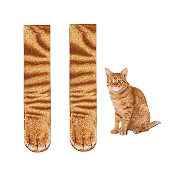 Animal Paw Socks-Novelty 3D Animal Socks Crazy Cat Dog Tiger Paw Crew Socks Funny Mothers Day Gifts for Women Men
