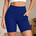 thumbnail image 4 of WAGUTH Summer Casual Workout Shorts with Pockets,Blue,XXL, 4 of 6