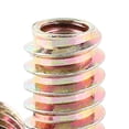 thumbnail image 2 of M Buder Tuercas De Inserción Para Madera Tornillo Acero Al Carbono Galvanizado Cabeza Hexagonal Fijación Muebles Carpintería Conector Roscado Talla M6*25mm Paquete 20 Piezas, 2 of 9