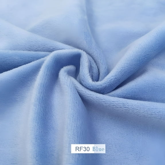 AUQ Available in Multiple Colors 45*50cm Solid Color Style Minky Fabrics For Sewing DIY Handmade Home Textile Cloth Plush Fabric Patchwork BLUE