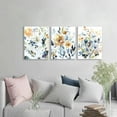 thumbnail image 5 of Oil Painting on Canvas Printing Scenery Wall Art Modern Home Decor Artwork Print Picture Paintings Framed Picture Artwork For Living Room Dinning Room Walls Watercolor Flowers 12x16Inch 3 Panels, 5 of 6