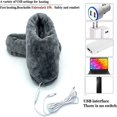 thumbnail image 2 of YOPTOP Heated Foot Warmer Electric Heating Booties Slippers TPR Suede USB Charger Electric Heating Booties Slippers Washable Heating Shoes Warmer for Women Men, 2 of 7
