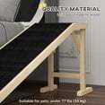 thumbnail image 3 of Pet Ramp Bed Steps for Dogs Cats Non-slip Carpet 74"L x 16"W x 25"H Natural, 3 of 7
