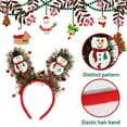 thumbnail image 4 of Dserfhy Christmas Headband for Women Girls Holiday Tree/Reindeer/Snowman/Bell Hair Aceessory with Tinsel for Xmas Party Favor, 4 of 8