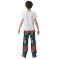 thumbnail image 4 of FORMRS Boys Pajama Pants with Pockets Size 6-8Y Kids Lounge Sleep Bottoms, Christmas Berries, 4 of 8