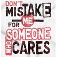 thumbnail image 2 of Mistake Me For Someone Who Cares Plus Size Crewneck Graphic Tee Shirt Brisco Brands 5X, 2 of 5