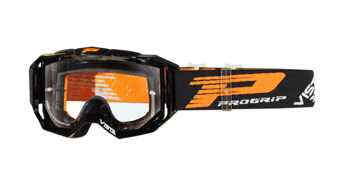 ProGrip Mx 3303 Vista Black Clear Motocross Dirt Bike Premium Goggles 