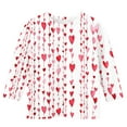 thumbnail image 3 of Bnwani Valentines Long Sleeve Toddler Shirts Boys Crew Neck Casual Heart Printed Tops 7-8 Years, 3 of 4