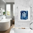 thumbnail image 4 of Ryvnso Christmas Snowflakes Hand Paint Hand Towels Set for Bathroom Cotton Face Towel Decorative 15.5x29.5 inch, 4 of 7