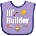 thumbnail image 3 of Inktastic Lil Builder- Future Construction Worker Boys or Girls Baby Bib, 3 of 4