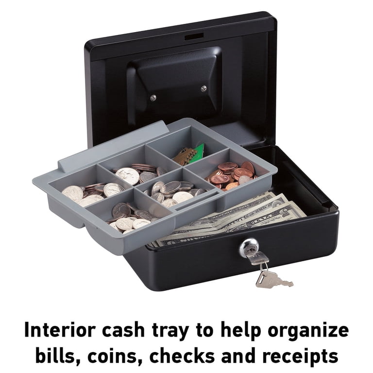 CB-8 Portable Steel Cash Box with Key Lock photo 2