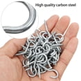 thumbnail image 3 of 100pcs Ceiling Hooks Screw-In Hooks Carbon Steel Cup Hanger Hooks for Home, 3 of 9